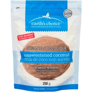Earth's Choice Unsweetened Coconut Organic 250 g 