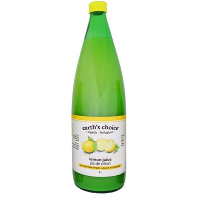 Earth's Choice organic Lemon Juice 1L