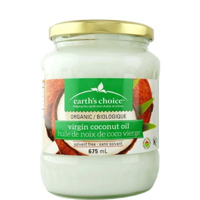 EARTH'S CHOICE HUILE DE NOIX DE COCO VIERGE BIO 675ML EARTH'S CHOICE HUILE DE NOIX DE COCO VIERGE BIO 675ML