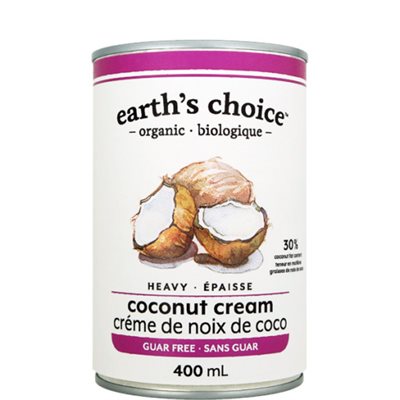EARTH'S CHOICE CRàˆME DE COCO éPAISSE SANS GOMME DE GUAR BIO 400ML EARTH'S CHOICE CRàˆME DE COCO éPAISSE SANS GOMME DE GUAR BIO 400ML