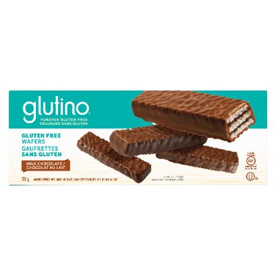 Glutino Gaufrette Chocolat Glacee Au Chocolat 130G Glutino Gaufrette Chocolat Glacee Au Chocolat 130G
