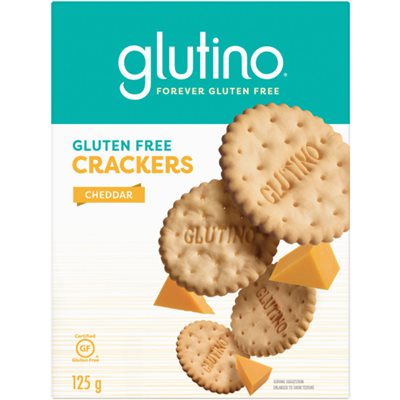 Glutino Craquelin Cheddar 125G Glutino Craquelin Cheddar 125G