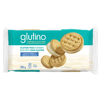 Glutino Biscuit Caprice Creme A La Vanille 300G Glutino Biscuit Caprice Creme A La Vanille 300G