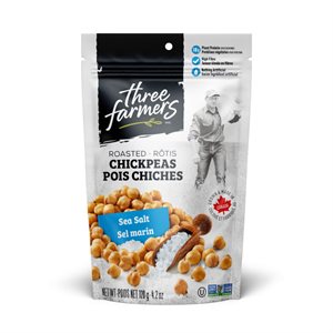Three Farmers Roasted Chickpeas - Sea Salt 120g