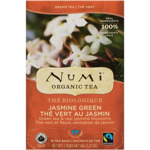 Numi Thé Vert Thé Vert au Jasmin 18 Sachets de Thé 36 g
