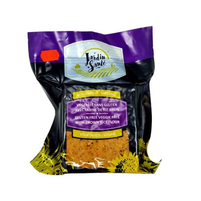 Jardin Santé bio Vegepate Sans Gluten / Farine De Riz Brun Jardin Santé bio Vegepate Sans Gluten / Farine De Riz Brun