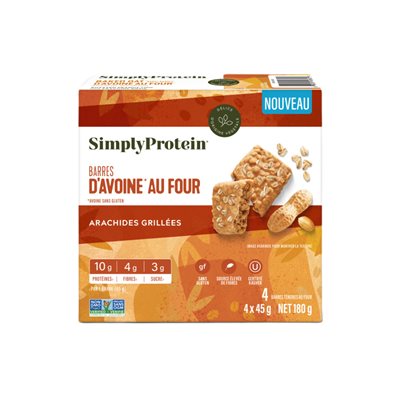 Simply Protein Roasted Peanut Baked Oat Bars