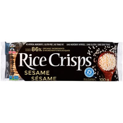 Hot-Kid Rice Crisps Craquelins de Riz Sésame 100 g Hot-Kid Rice Crisps Craquelins de Riz Sésame 100 g