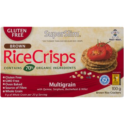 SuperSlim Brown Rice Crisps Multigrains 100 g SuperSlim Brown Rice Crisps Multigrains 100 g