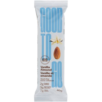 Good to Go Barre Collation Vanille et Amande 40 g Good to Go Barre Collation Vanille et Amande 40 g