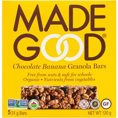 Made Good Organic Granola Bars Chocolate Banana 5 Bars x 24 g (120 g) 