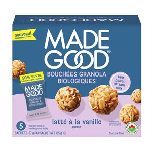 Made Good Bouchées Granola Latté À La Vanille Biologique 185G