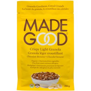Made Good Organic Crispy Light Granola Chocolate Banana 284 g 