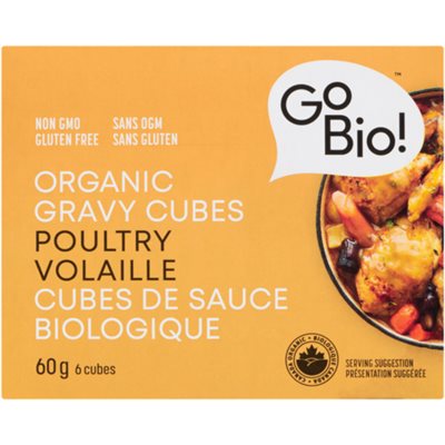GoBio! Cubes de Sauce Biologique Volaille 6 Cubes 60 g GoBio! Cubes de Sauce Biologique Volaille 6 Cubes 60 g