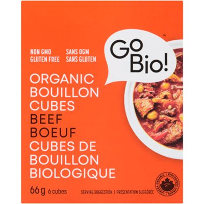 GoBio! Cubes de Bouillon Biologique Boeuf 6 Cubes 66 g GoBio! Cubes de Bouillon Biologique Boeuf 6 Cubes 66 g