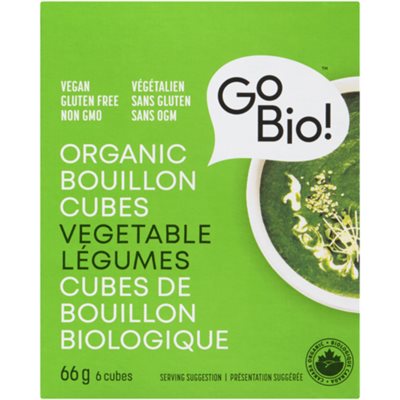 GoBio! Cubes de Bouillon Biologique Légumes 6 Cubes 66 g GoBio! Cubes de Bouillon Biologique Légumes 6 Cubes 66 g