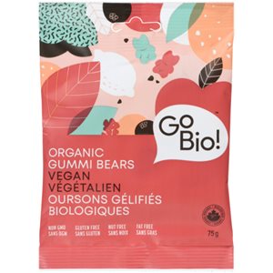 GoBio! Organic Gummi Bears Vegan 75 g 