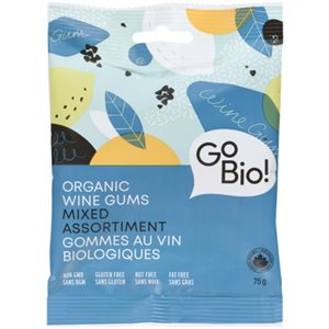 GoBio! Organic Wine Gums Mixed 75 g 