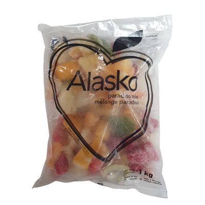 Alasko Mélange de fruits Paradiso - Fraise, ananas, mangue, kiwi surgelé 1 kg