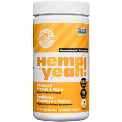 Manitoba Harvest Poudre de Protéines+Fibre de Chanvre équilibrée Non Sucrée 454 g