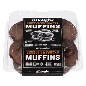 O'Doughs Double Chocolat Muffins -340g 4un