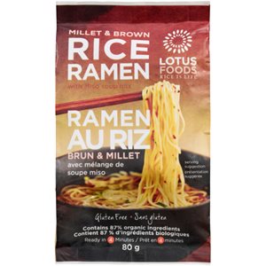 Lotus Foods Ramen De Riz Brun Et Millet bio
