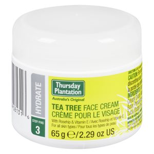 Thursday Plantation Créme pour le Visage au Théier 65 g