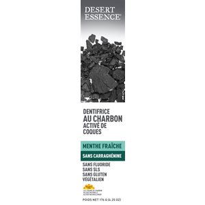 Desert Essence Activated Charcoal Toothpaste 176g