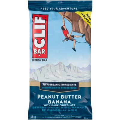 Clif Bar Barre énergétique Beurre d'Arachide, Banane et Chocolat Noir 68 g Clif Bar Barre énergétique Beurre d'Arachide, Banane et Chocolat Noir 68 g
