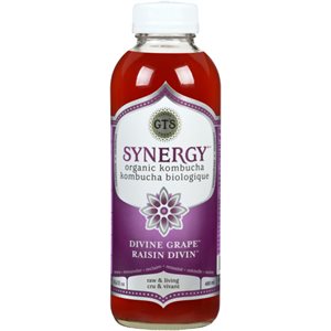 GT's Living Foods Synergy Kombucha Divine Grape 480 ml 