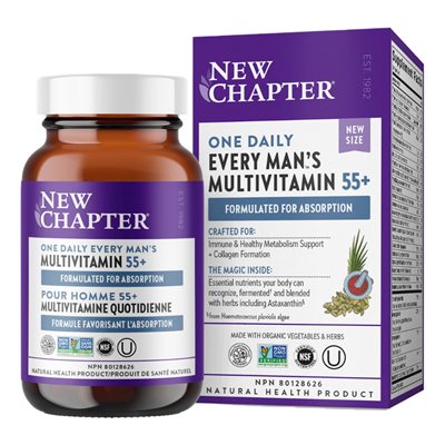 New Chapter Pour Homme 55+ Multivitamines Quotidienne 30un New Chapter Pour Homme 55+ Multivitamines Quotidienne 30un