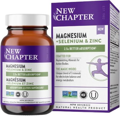 New Chapter Magnésium + Sélénium et Zinc 30un New Chapter Magnésium + Sélénium et Zinc 30un