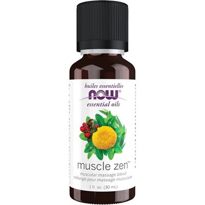 Now Muscle Zen Essential Oil Massage Blend 30Ml