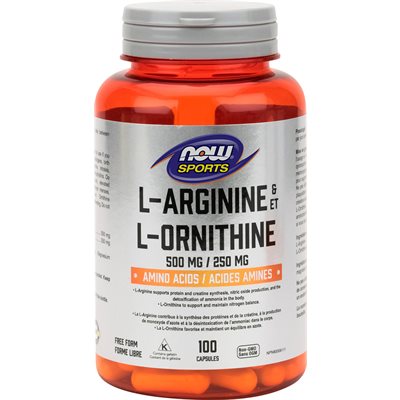 Now L-Argini / L-Ornithi 500 / 250 100Caps Now L-Argini / L-Ornithi 500 / 250 100Caps