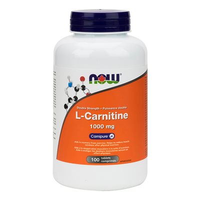 Now L-Carnitine 1000Mg Puissance Double 100Comp Now L-Carnitine 1000Mg Puissance Double 100Comp