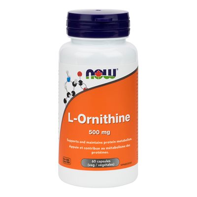 Now L-Ornithine 500Mg 60Caps