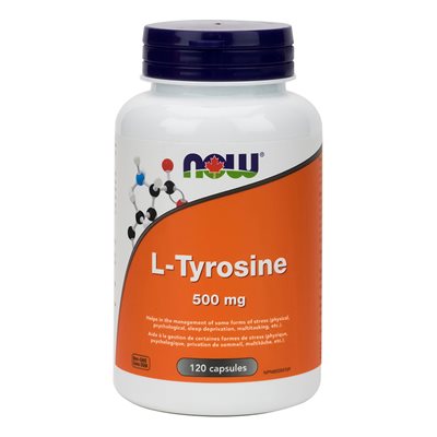 Now L-Tyrosine 500mg (FreeForm) 120cap 