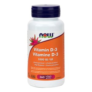 Vitamine D-3 1000 Haute Puissance 360Gel