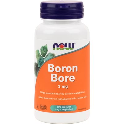 Now Bore (Borogluconate Calcium) 3Mg 100Caps