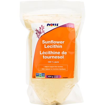 Now Sunflower Lecithin Powder Non-GMO 454g