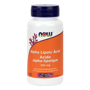 Now Acides Alpha Lipoique 250Mg 60Vcaps