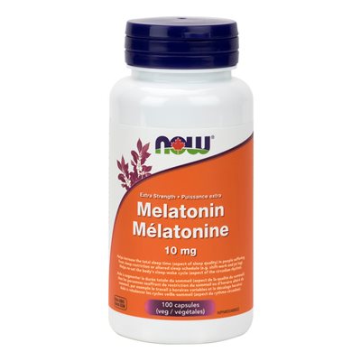 Now Melatonin Extra Strength 10mg 100vcap