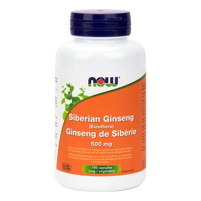 Now Ginseng De Siberie 500Mg 100Caps Now Ginseng De Siberie 500Mg 100Caps