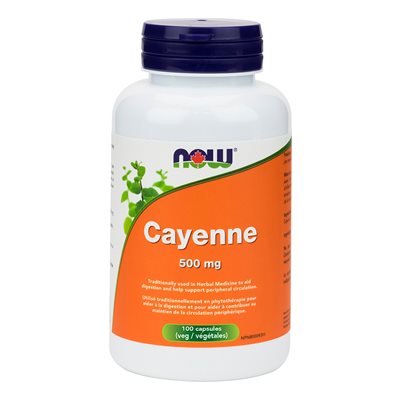 Cayenne 40,000 HU 500mg 100vcap 100UN