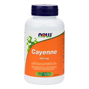 Now Cayenne 500Mg 100Vcaps