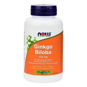 Now Ginkgo Biloba 120Mg 100Vcaps