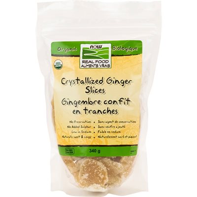 Now Org Ginger Crystallized 340g