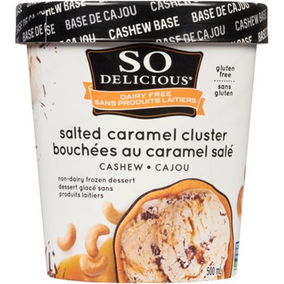 So Delicious Vegan Dessert Glacé Bouchées au Caramel Salé Cajou So Delicious Vegan Dessert Glacé Bouchées au Caramel Salé Cajou