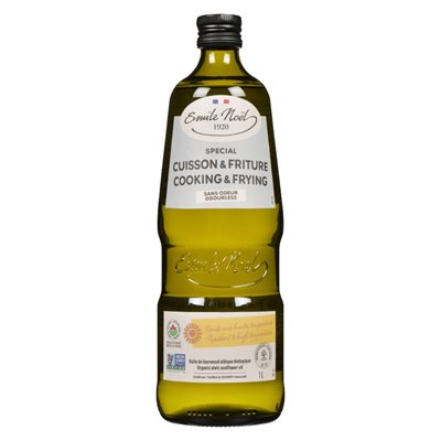 Emile Noel Huile de cuisson et de friture à base de tournesol biologique 1L