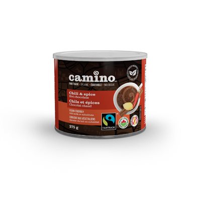 Camino Chocolat bio au piment et aux épices (sans produits laitiers) 275 g Camino Chocolat bio au piment et aux épices (sans produits laitiers) 275 g